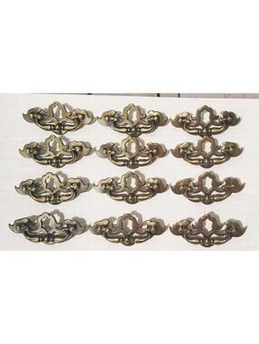 VINTAGE Bat Wing Drop Bail Handles Drawer Pulls Lot Of 12